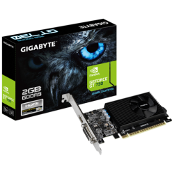 Gigabyte Videókártya – nVidia GT730 (2048MB DDR5, 64bit, 902/5000MHz, DVI, HDMI, Single Slot Ventilátor)