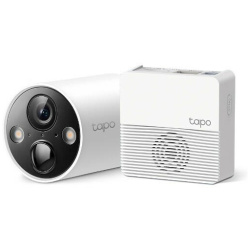 TP-link IP wifi Cső kamera – Tapo C420S1 KIT (1 kamera + hub; Akku; 4MP, 3mm, IP65, H264, IR15m, SD, mikrofon, hangsz)