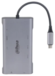 Dahua Kábel Átalakító - TC39 (USB-C - HDMI 4K@30Hz + VGA FHD@30Hz + 3xUSB3.0 + RJ45 Gigabit + SD + PD) 1 PERDAHTC39