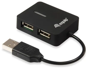 Equip-Life USB Hub - 128952 (4 Port, USB2.0, USB tápellátás, kompakt dizájn, fekete) 1 Equip-Life USB Hub - 128952 (4 Port, USB2.0, USB tápellátás, kompakt dizájn, fekete)
