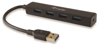 Equip-Life USB Hub - 128953 (4 Port, USB3.0, USB tápellátás, kompakt dizájn, fekete)