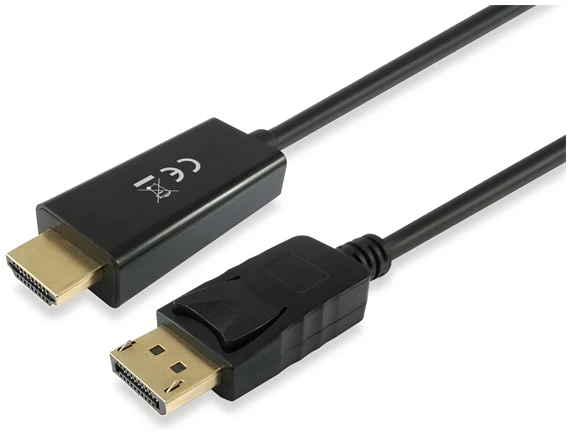 Equip Átalakító Kábel - 119392 (DisplayPort - HDMI kábel, apa/apa, 5m)