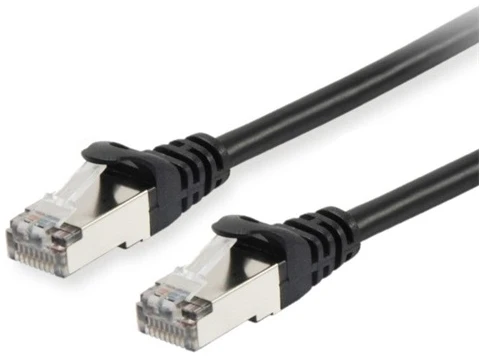 Equip Kábel - 606106 (S/FTP patch kábel, CAT6A, LSOH, PoE/PoE+ támogatás, fekete, 5m)