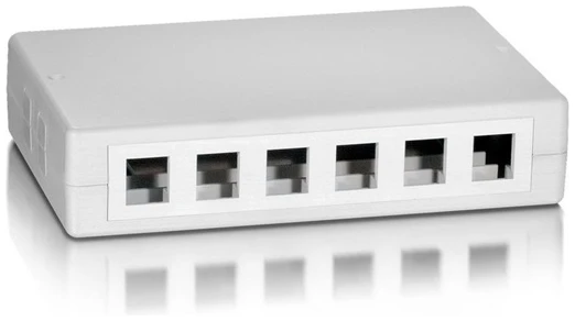 Equip Keystone Fali aljzat - 125460 (12 port, Cat5e/Cat6/Cat6A, fehér) 1 KELEQU125460