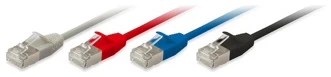 Equip Slim Kábel - 606116 (S/FTP patch kábel, Vékony, CAT6A, Réz, LSOH, 10Gb/s, bézs, 3m)