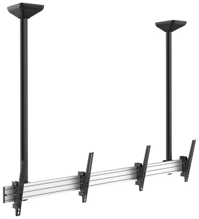 Equip TV Mennyezeti konzol - 650373 (45"-55", 2 kijelző, Max.: 100kg, dönthető, fekete)