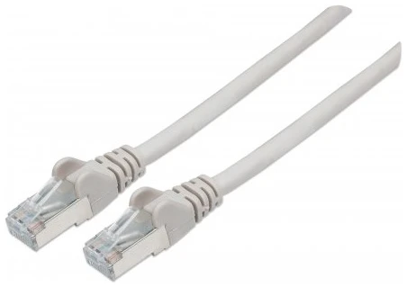 Manhattan Kábel - S/FTP Patch (RJ45 to RJ45, Cat6, 250Mhz, LSOH, 4 x 2 x AWG 28/7 réz, 10m, Szürke)