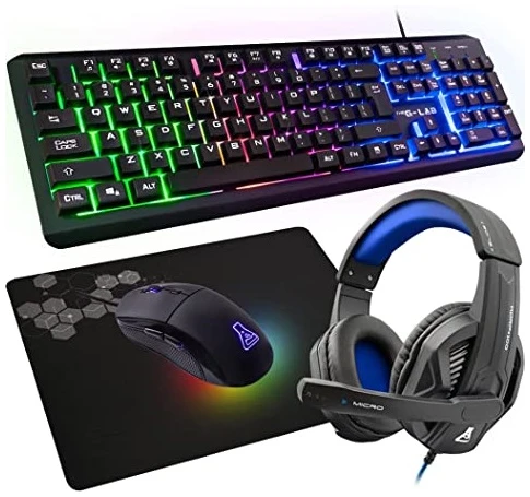 The G-Lab Gaming kit - 4 in 1 COMBO SELENIUM HU (KEYZ 160 billentyűzet, KULT 170 egér, egérpad, KORP 100 headset,magyar)