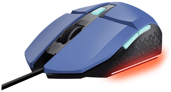 Trust Egér Gamer Vezetékes - GXT109 Felox (Optikai érzékelő; max6400DPI; 6 gomb; LED; kék) 1 Trust Egér Gamer Vezetékes - GXT109 Felox (Optikai érzékelő; max6400DPI; 6 gomb; LED; kék)