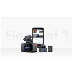 Vantrue Dash Cam - E3 (WiFi+GPS autóskamera első + hátsó+ belső, 1944p+2x1080p, WDR, HDR, 512GB MicroSD támogatás)