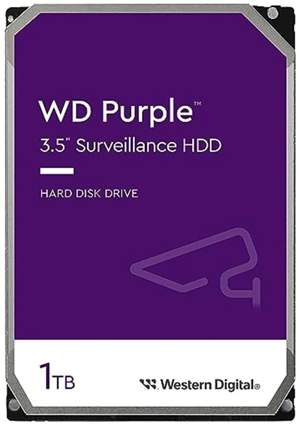 Western Digital Belső HDD 3.5" 1TB - WD11PURZ (5400rpm, 64 MB puffer, SATA3 - Purple (biztonságtechnikai rögzítőkbe is)) 1 HDDWD11PURZ
