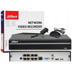 Dahua NVR Rögzítő - NVR4108HS-4KS3 (8 csatorna, H265, 80Mbps rögzítési sávszélesség, HDMI+VGA, 2xUSB, 1x Sata, AI)