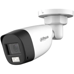 Dahua Analóg csőkamera - HAC-HFW1200CL-IL-A (Duallight, 2MP, kültéri, 2,8 mm, IR20m+LED20m, ICR, IP67, DWDR, mikrofon)