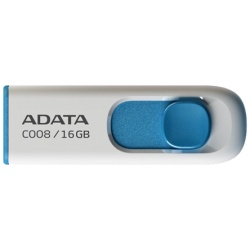 ADATA Pendrive - 16GB C008 (USB2.0, Fehér-Kék)