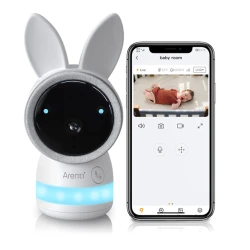 Arenti bébiőr - AINANNY-CAM (3MP, Wifi, sírás-, hőmérséklet-, páratartalom figyelés, microSD, mikrofon, hangszóró)