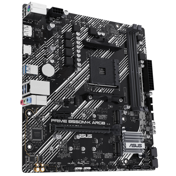 Asus Alaplap - AMD PRIME B550M-K ARGB AM4 (B550, 2xDDR4 4800MHz, 4xSATA3, 2x M.2, Raid, 4xUSB2.0, 8xUSB3.2) 1 Asus Alaplap - AMD PRIME B550M-K ARGB AM4 (B550, 2xDDR4 4800MHz, 4xSATA3, 2x M.2, Raid, 4xUSB2.0, 8xUSB3.2)