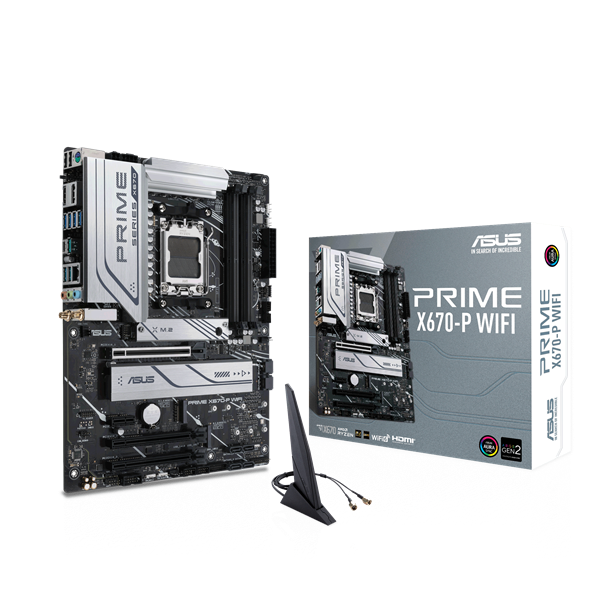 Asus Alaplap - AMD PRIME X670-P WIFI AM5 (X670, ATX, 4xDDR5 6400+MHz, LAN, 6xSATA3, 3x M.2, RAID, HDMI+DP) 1 Asus Alaplap - AMD PRIME X670-P WIFI AM5 (X670, ATX, 4xDDR5 6400+MHz, LAN, 6xSATA3, 3x M.2, RAID, HDMI+DP)
