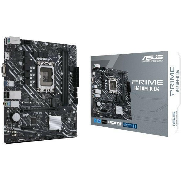 Asus Alaplap - Intel PRIME H610M-K D4 s1700 (H610, 2xDDR4 3200MHz, 4xSATA3, 1xM.2, HDMI+VGA) 1 Asus Alaplap - Intel PRIME H610M-K D4 s1700 (H610, 2xDDR4 3200MHz, 4xSATA3, 1xM.2, HDMI+VGA)