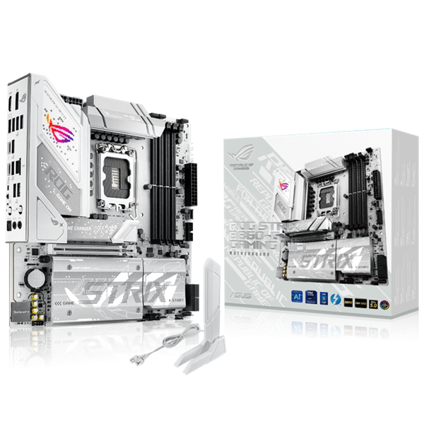 Asus Alaplap - Intel ROG STRIX B860-G GAMING WIFI s1851 (B860, 4xDDR5 9066+MHz, 4xSATA3, 4xM.2, HDMI+DP+Thunderbolt4)