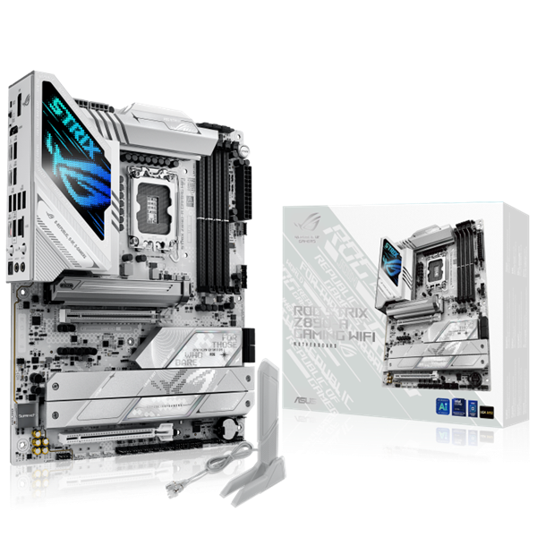 Asus Alaplap - Intel ROG STRIX Z890-A GAMING WIFI LGA1851 (Z890, ATX, 4xDDR5 9066+MHz, 4xSATA3, 5xM.2, HDMI+DP)
