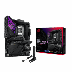 Asus Alaplap - Intel ROG STRIX Z890-E GAMING WIFI LGA1851 (Z890, ATX, 4xDDR5 8800+MHz, 4xSATA3, 7xM.2, HDMI+DP)