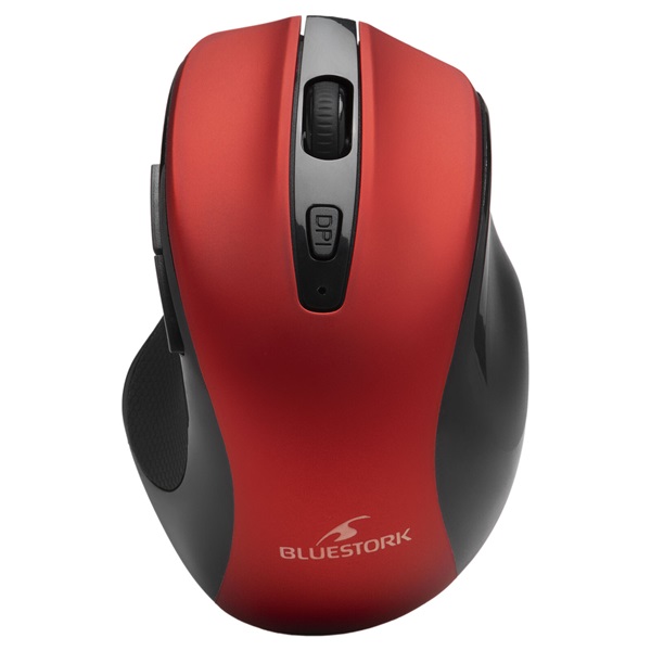 Bluestork Vezeték nélküli Egér - M-WL-OFF75-RED (Rechargeable, Bluetooth, 1600 DPI, 6 gomb, optikai, piros) 1 Bluestork Vezeték nélküli Egér - M-WL-OFF75-RED (Rechargeable, Bluetooth, 1600 DPI, 6 gomb, optikai, piros)