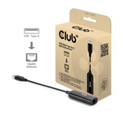 Club 3D Átalakító - CAC-1421 (USB-A to RJ45, 5 GBps, M/F)