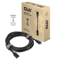 Club 3D Kábel - CAC-1325 (HDMI 2.0 High Speed 4K60Hz, M/F, 5m, 26AWG)