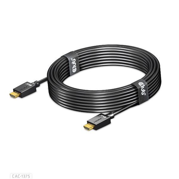 Club 3D Kábel - CAC-1375 (HDMI 2.1 Ultra High Speed, M/M, 4K120Hz, 8K60Hz, 48Gbps, 5m, VRR,QMS,QFT,eARC,HDR)
