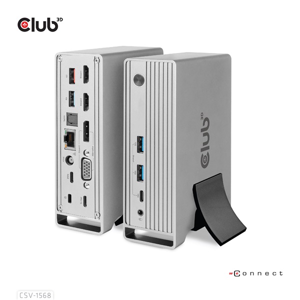 Club 3D Notebook Dokkoló - CSV-1568 (120W, Gen 2 USB-C to 4x USB-A, USB-C Gen 2, 2xHDMI, DP, VGA, RJ45, DC) 1 Club 3D Notebook Dokkoló - CSV-1568 (120W, Gen 2 USB-C to 4x USB-A, USB-C Gen 2, 2xHDMI, DP, VGA, RJ45, DC)