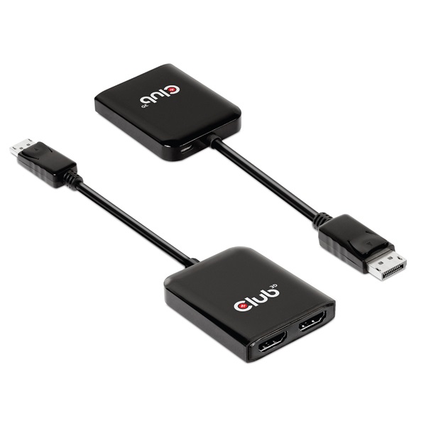 Club 3D MST Hub - CSV-7200H (DisplayPort 1.4 to 2x HDMI, 2x 4K60Hz)