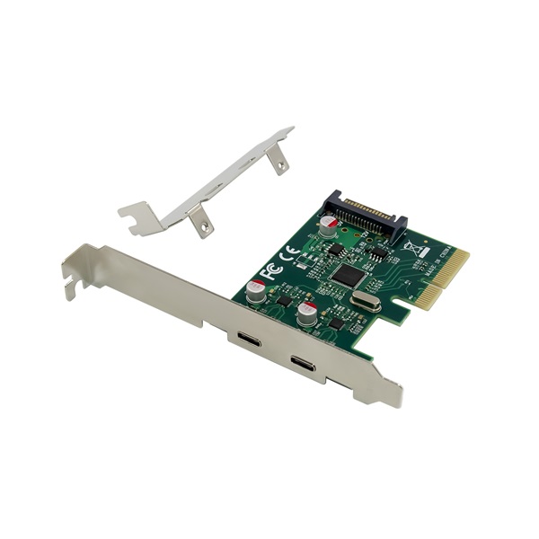 Conceptronic Bővítőkártya - EMRICK07G (PCIe x4 to 2x USB-C 3.2 Gen2, Táp: 15pin SATA) 1 Conceptronic Bővítőkártya - EMRICK07G (PCIe x4 to 2x USB-C 3.2 Gen2, Táp: 15pin SATA)