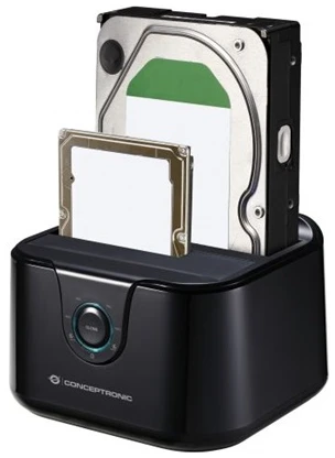 Conceptronic HDD/SSD Dokkoló - DONN12B (2 fiók, USB3.2, 2,5/3,5", Max.: 32TB, klónozás funkció, fekete) 1 Conceptronic HDD/SSD Dokkoló - DONN12B (2 fiók, USB3.2, 2,5/3,5", Max.: 32TB, klónozás funkció, fekete)