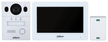 Dahua Digitális video kaputelefon szett 2 vezetékes - KTX01(F) (VTO2003F + VTH5123H-W (Wifi) + VTNC1003C + VTM114)