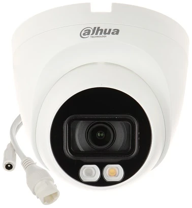 Dahua IP turretkamera - IPC-HDW1239V-A-IL (2MP, 3,6mm, kültéri, H265+, IP67, IR30m+LED20m,ICR, DWDR, 3DNR, PoE,mikrofon)
