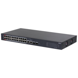 Dahua switch PoE mendzselhető - CS4226-24ET-240 (Cloud menedzsment; 24x 100Mbps at/af PoE; 2x 1Gbps; 2x 1Gbps SFP; 240W)