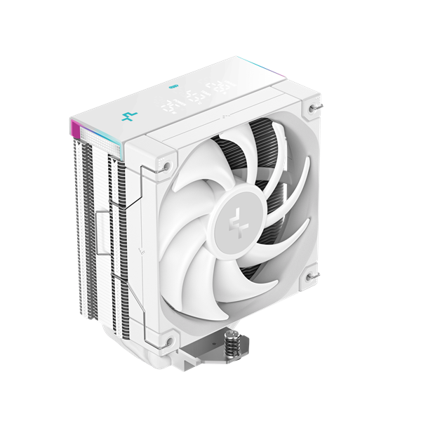 DeepCool CPU Cooler - AK400 DIGITAL PRO WH (25 dB; max, 103,45 m3/h; 4pin csatlakozó, 4 db heatpipe, 12cm, PWM, fehér)