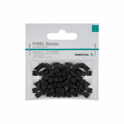 DeepCool Számítógépház Kiegészítő - PIXEL BK (100db, fekete, szilikon)