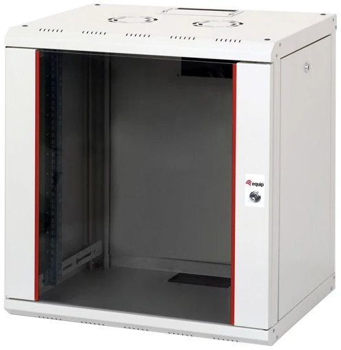 Equip Fali Rackszekrény - EPM-12-6045-G-CBAA (19", 12U, 600x450mm, előre szerelt, szürke)