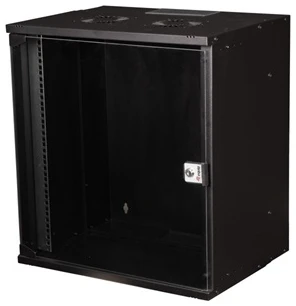 Equip Fali Rackszekrény - EWM-12-5440-B (19", 12U, 540x400mm, lapra szerelt, fekete)