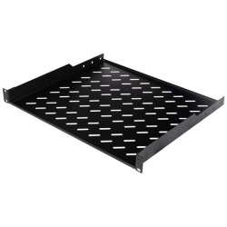 Equip Rackszekrény kiegészítő - EZFS-19-1-60-B (Fix polc, 19", 1U, Mélység: 400mm, fekete)