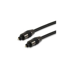 Equip kábel - 147922 (Toslink(optikai), SPDIF, apa/apa, aranyozott csatlakozó, fekete, 3m)