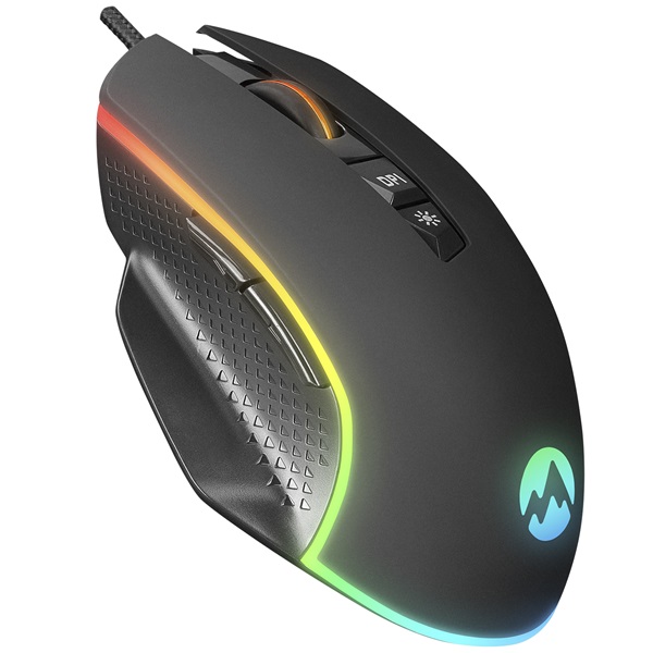 Everest Gamer Egér - RAGE-X2 (6400 DPI, 7gomb, 1,5m harisnyázott kábel, optikai, fekete, RGB LED) 1 Everest Gamer Egér - RAGE-X2 (6400 DPI, 7gomb, 1,5m harisnyázott kábel, optikai, fekete, RGB LED)