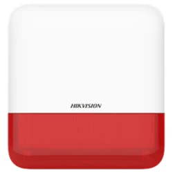 Hikvision AX Pro Sziréna - DS-PS1-E-WE (Kültéri, 110dB, Piros)