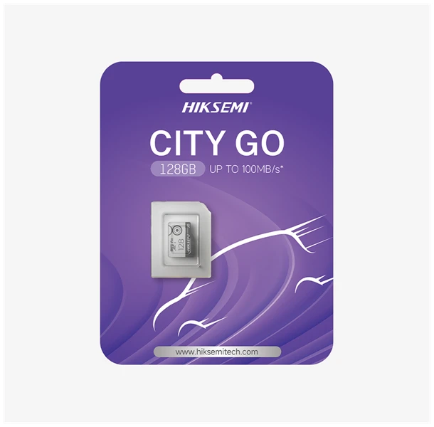 Hikvision HIKSEMI MicroSD kártya - CITY GO 128GB microSDXC™, Class 10 and UHS-I, 3D NAND 1 Hikvision HIKSEMI MicroSD kártya - CITY GO 128GB microSDXC™, Class 10 and UHS-I, 3D NAND