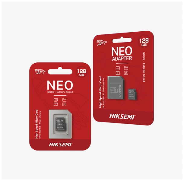 Hikvision HIKSEMI MicroSD kártya - NEO 32GB microSDHC, Class 10 and UHS-I, TLC (adapter nélkül)