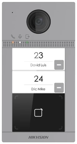 Hikvision IP kaputelefon - DS-KV8213-WME1 (2MP, kültéri egység, 2 lakásos, IP65, IR, I/O, wifi, Mifare kártyaolvasó) 1 Hikvision IP kaputelefon - DS-KV8213-WME1 (2MP, kültéri egység, 2 lakásos, IP65, IR, I/O, wifi, Mifare kártyaolvasó)