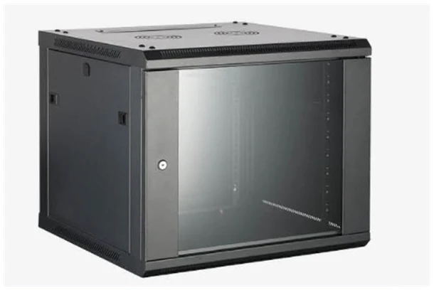 Hikvision Rackszekrény - 19" fali kivitel (9U, 600x450x500, fekete, egyrekeszes, üvegajtós, max.40 kg) 1 Hikvision Rackszekrény - 19" fali kivitel (9U, 600x450x500, fekete, egyrekeszes, üvegajtós, max.40 kg)