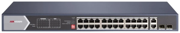 Hikvision Switch PoE - DS-3E0528HP-E (24 port 1000Mbps, 370W, 2x RJ45, 2xSFP) 1 Hikvision Switch PoE - DS-3E0528HP-E (24 port 1000Mbps, 370W, 2x RJ45, 2xSFP)