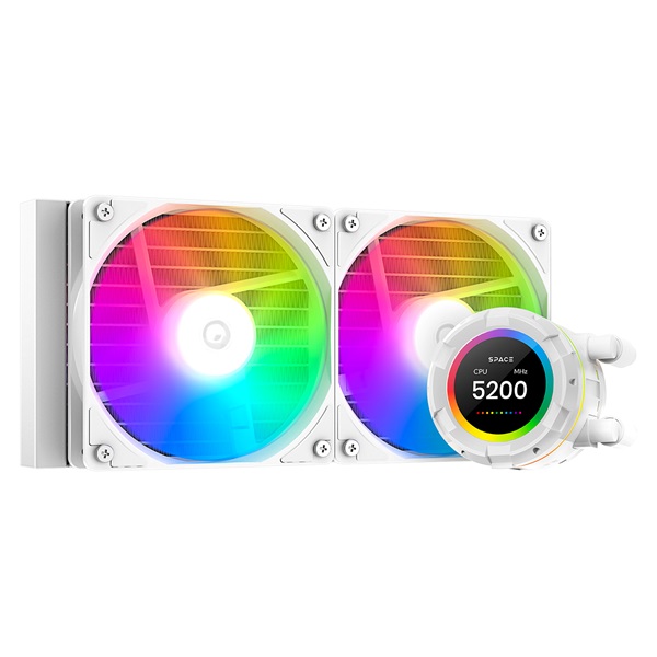 ID-Cooling CPU Water Cooler - Space SL240 XE WHITE (25dB; max. 129,39 m3/h; 2x12cm, A-RGB LED, fehér) 1 ID-Cooling CPU Water Cooler - Space SL240 XE WHITE (25dB; max. 129,39 m3/h; 2x12cm, A-RGB LED, fehér)